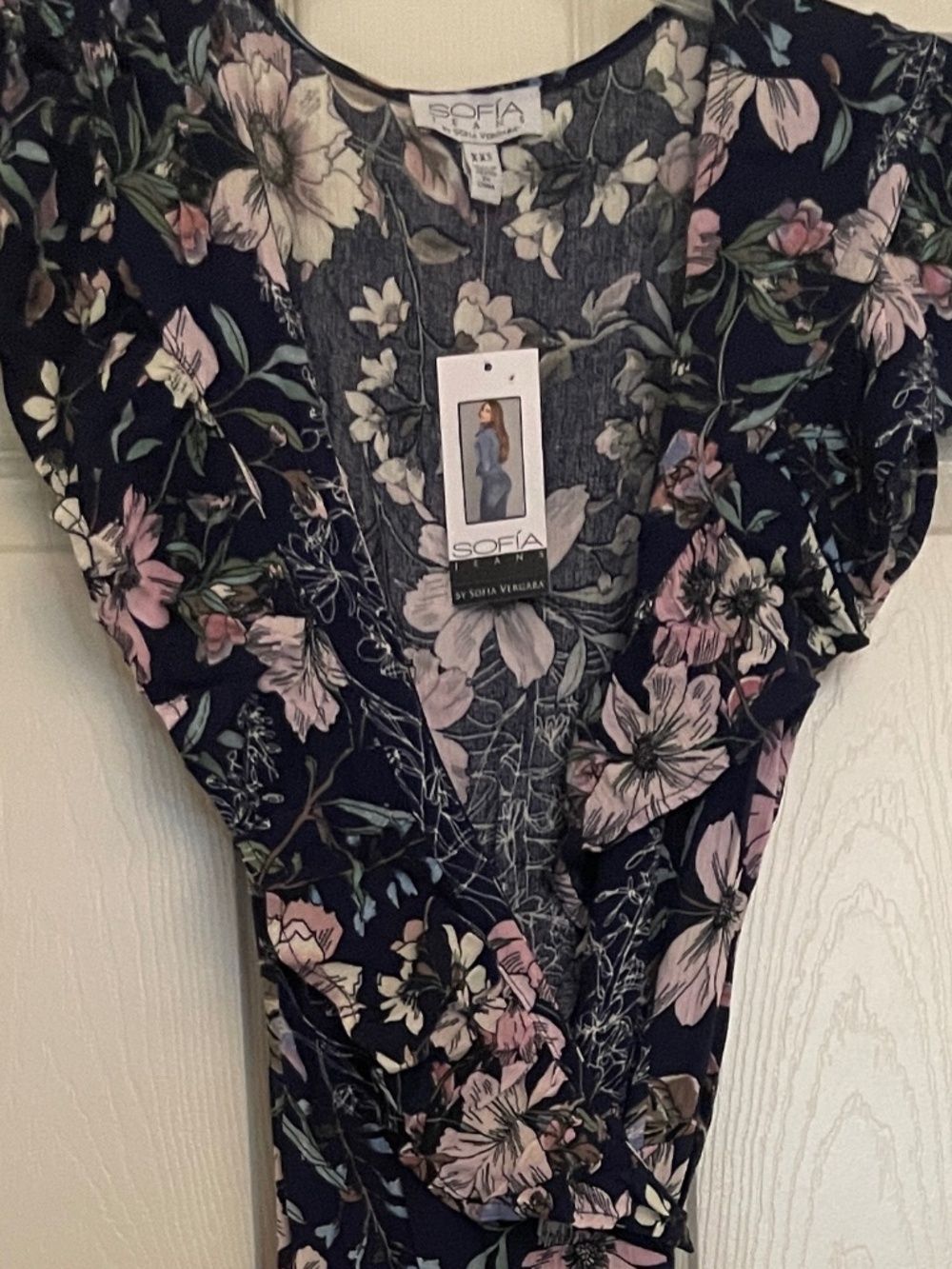 Navy Floral Maxi Dress